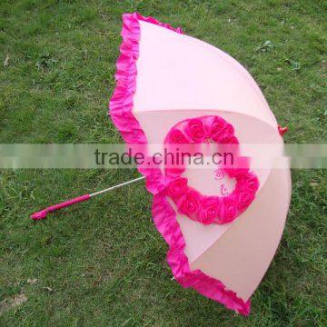 2015 Fancy Heart Shape Wedding Gift Umbrella