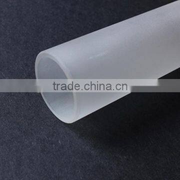 Partial Frosted Oblique Pyrex Glass Tube for Lighting,glass Lamp Shade photo-6