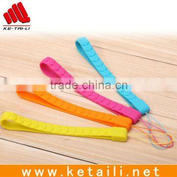 Silicone mobile phone sling for iphone, promotion silicone gifts