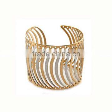 Wide gold plated 316 stainless steel bangles best selling products 2014 newest products 2014 most popular products 2014 LB8432-1