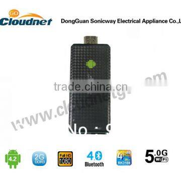 Factory price android mini pc tv box RK3188 quad core android 4.4 mini pc RAM 2G ROM 8G built in XBMC,YouTube,website for smart tv
