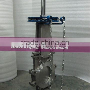 Chainwheel knife gate valve