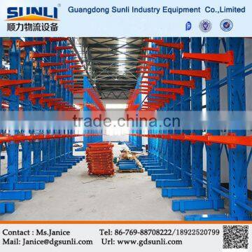 Double Side Metal Cantilever Arm Warehouse Pipe Rack System