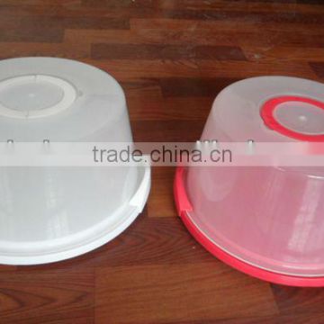 plastic reusable large round cake containers