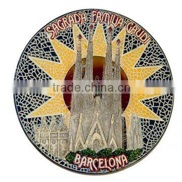 custom souvenir plates Spain. Catalonia. Barcelona. Gaudi. Sagrada Familia (Diameter 22 cm)