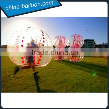 super selling 1mm PVC/TPU inflatable human bumper ball, bubble soccer ball for adult