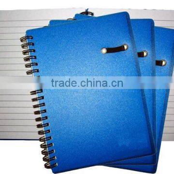 Notebook with 13 x 18cm Paper Size, 0.50mm PP Back Cover with Pen Loop