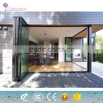 New Design Interior Aluminum Tempered Glass Folding Windows photo-2