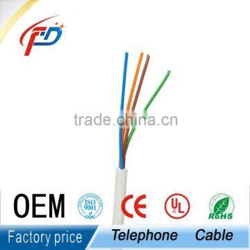 4 cores round or flat telephone cable