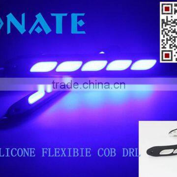 Newest car flexible led drl/ auto led daytime running light COB led drl 12V