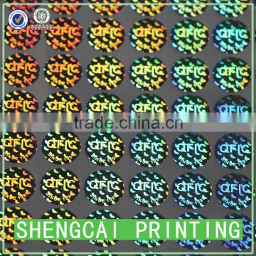 Customized High quality adhesive hologram sticker for bottle seal