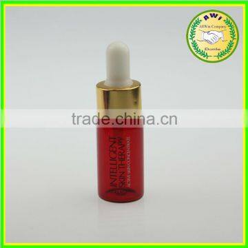 Red Penicillin Bottle With Aluminium Cap and Dropper