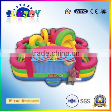 2015 Sunjoy inflatable fun city/ amusement part inflatable toy for kids