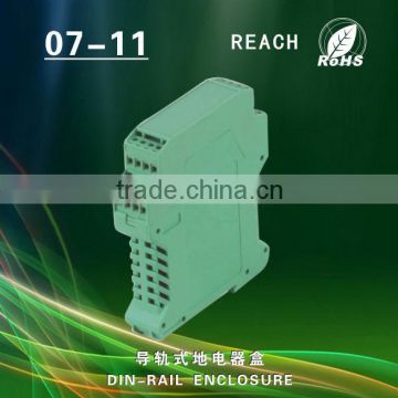 Din rail plastic enclosure