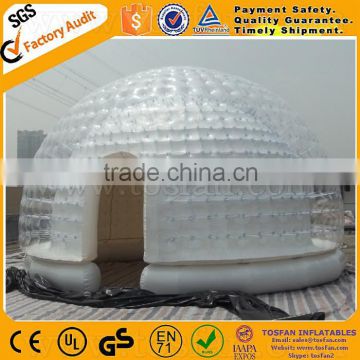 1.0 mm PVC Clear Inflatable Dome Tent,inflatable Sealed Bubble Tent F4016B photo-4