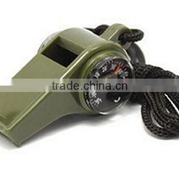 3 in 1 high DB survival whistle with thermometer and compass UD06031