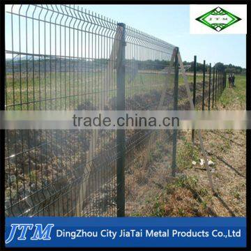 (17years factory)Green vinyl coated welded wire mesh fence