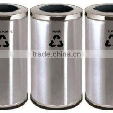 Stainless Steel Open Top Recycle Bin