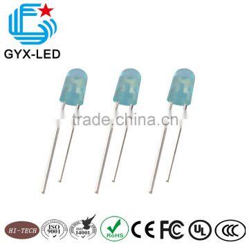 wholesale blue diffused lens blue emitting color 3mm oval type 346 DIP LED