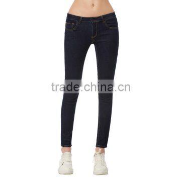 Ladies Jeans China Factory 2016 Latest Top Designs Slim Fit Pants Wholesale