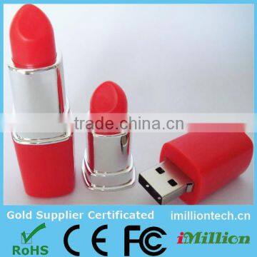 Red lip rouge shape USB flash drive