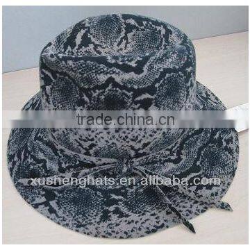 best selling men's printing wool felt fedora hat