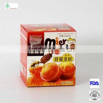 White cardboard box paper box packaging with clear window