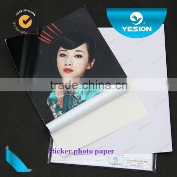 Yesion 2015 New Self-adhesive Waterproof Glossy Sticker Inkjet Photo Paper 135gsm