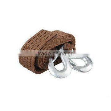 Tow truck towing rope strap with hooks