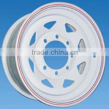 Spoke Wheel White Steel Wheel Rims for Sale