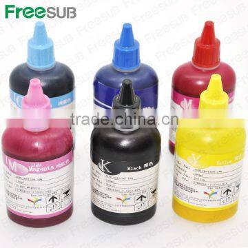 Cheap made in China 100ML 6 colors dye sublimation heat sensitive ink