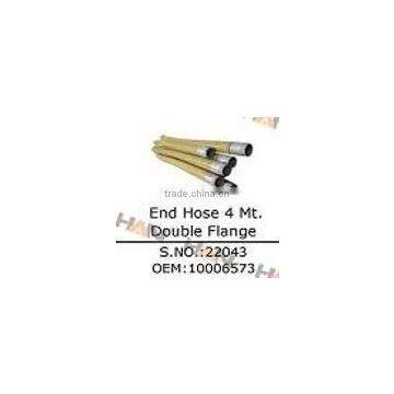 Rubber end hose 4meter double flange OEM 10006573 schwing end hose for putzmeister concrete pump spare parts