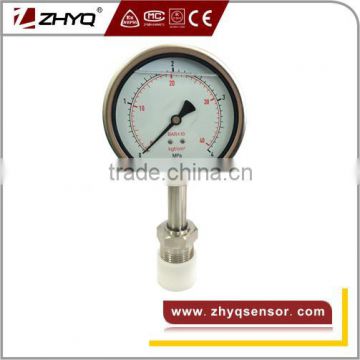 Mud pump pressure gauge shock resistant