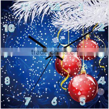 Festival Gift MDF Oil Painting Popular Cheap Wall Clock
