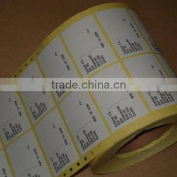 Customized semi gloss sticker label