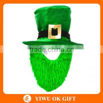 Festival Supplies Green Top Hat With Beard