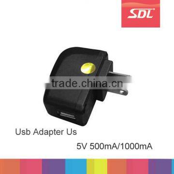 Factory 5V 500mA USb Home Charger, AC USB Wall Adapter,5V 1A Usb Portable Tablet Travel Charger