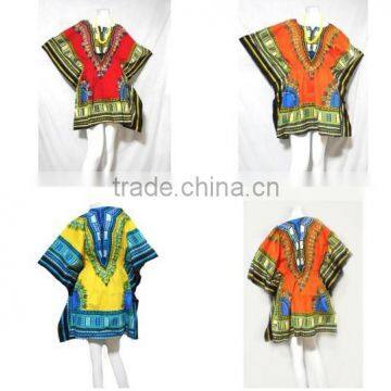 vintage retro HIPPIE BOHO GYPSY ART music festival African Dashiki MINI DRESS TOP SHIRT