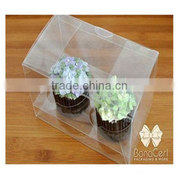 custom high quality plastic cupcake boxes made in china