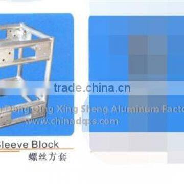 Sleeve block for aluminum alloy truss