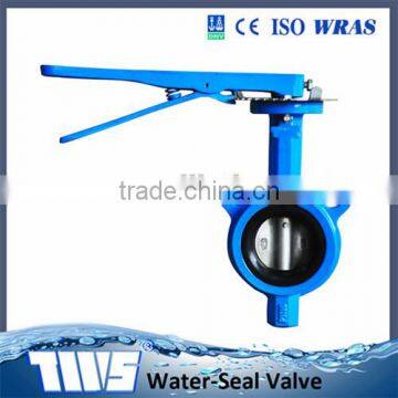 DN300 PN10 Ductile Iron Handle Lever Wafer Butterfly Valve