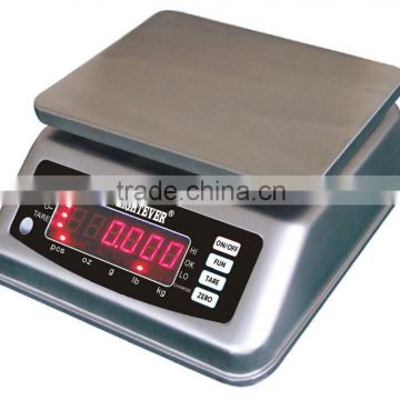 Desktop waterproof weighing scale