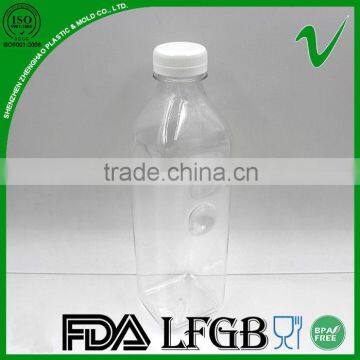 PET Transparent Empty Square 1 Litre Yogurt Plastic Bottle photo-5