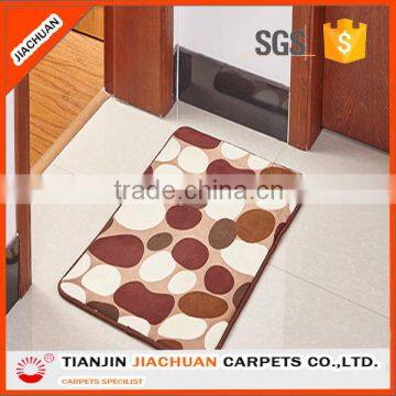 polyester antislip plain cheap fancy door mat