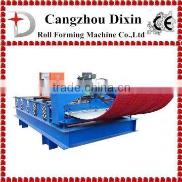 roof panel curving machine