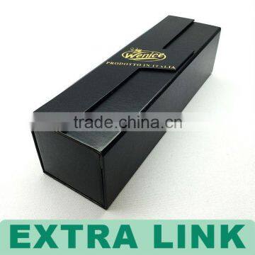 Cheap Black color double side open fancy paperboard wine box