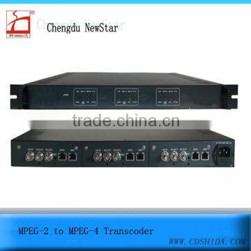 MPEG-2 to MPEG4 transcoder digital catv digital headend