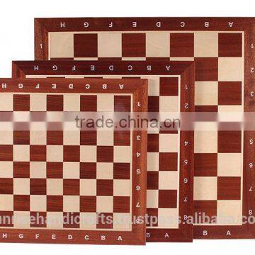 CHW32A Flat (mahogany & Sycamore) Wooden Chess Board; Size 5.5