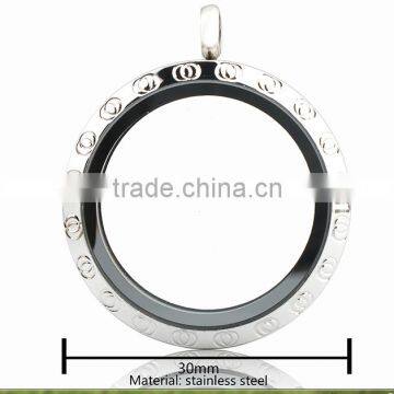 New Arrival Stainless Steel Waterproof Pendant Locket,screw Engraved Triangle Floating