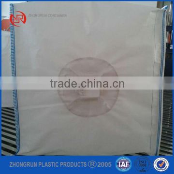 1 ton new pp hot sale square big FIBC bag for bridging particle ,ZHONGRUN FIBC bag